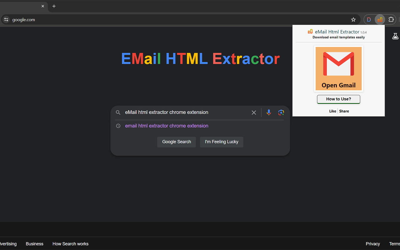 eMail HTML Extractor - 截图 1