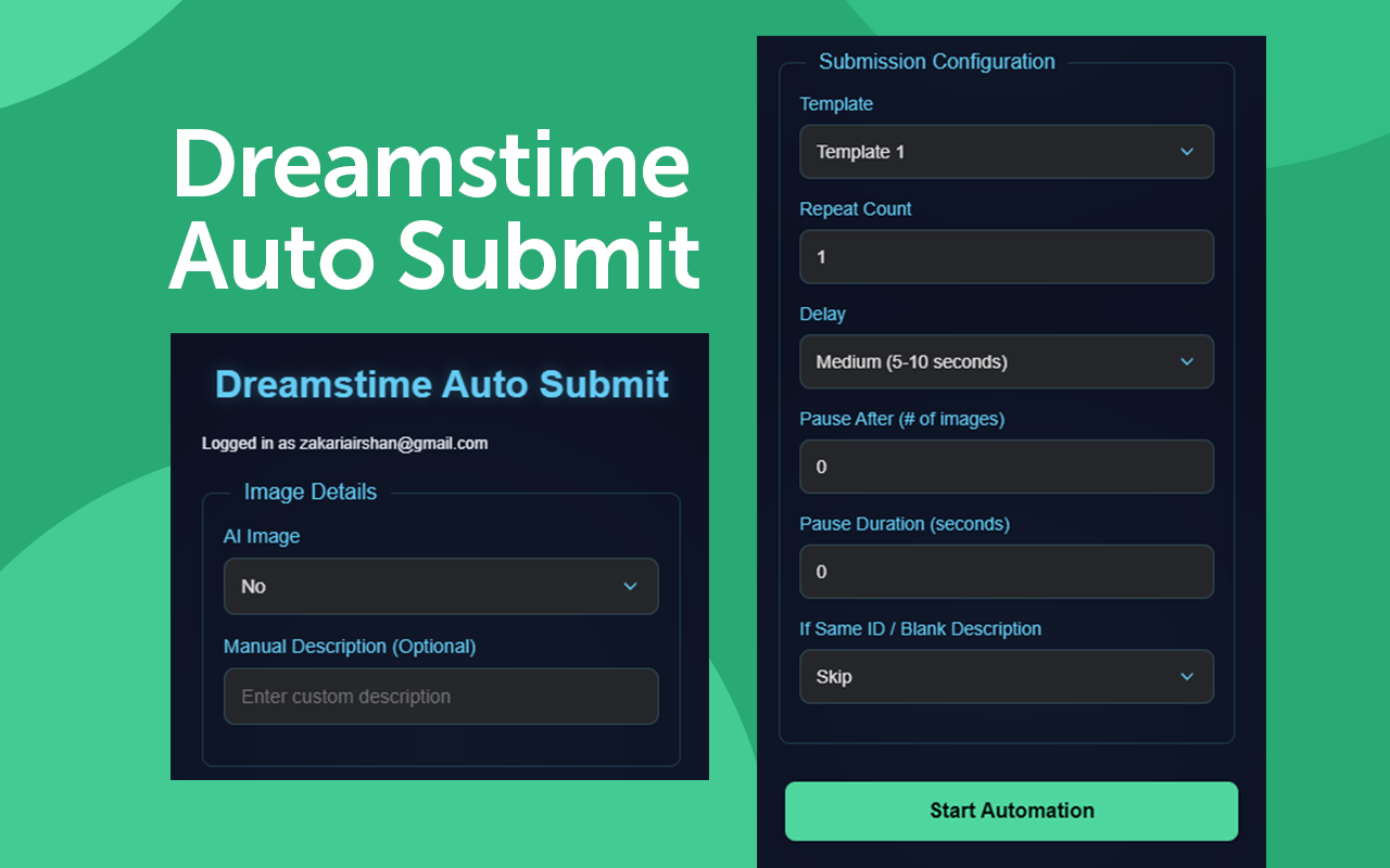 Dreamstime Auto Submit - 截图 3