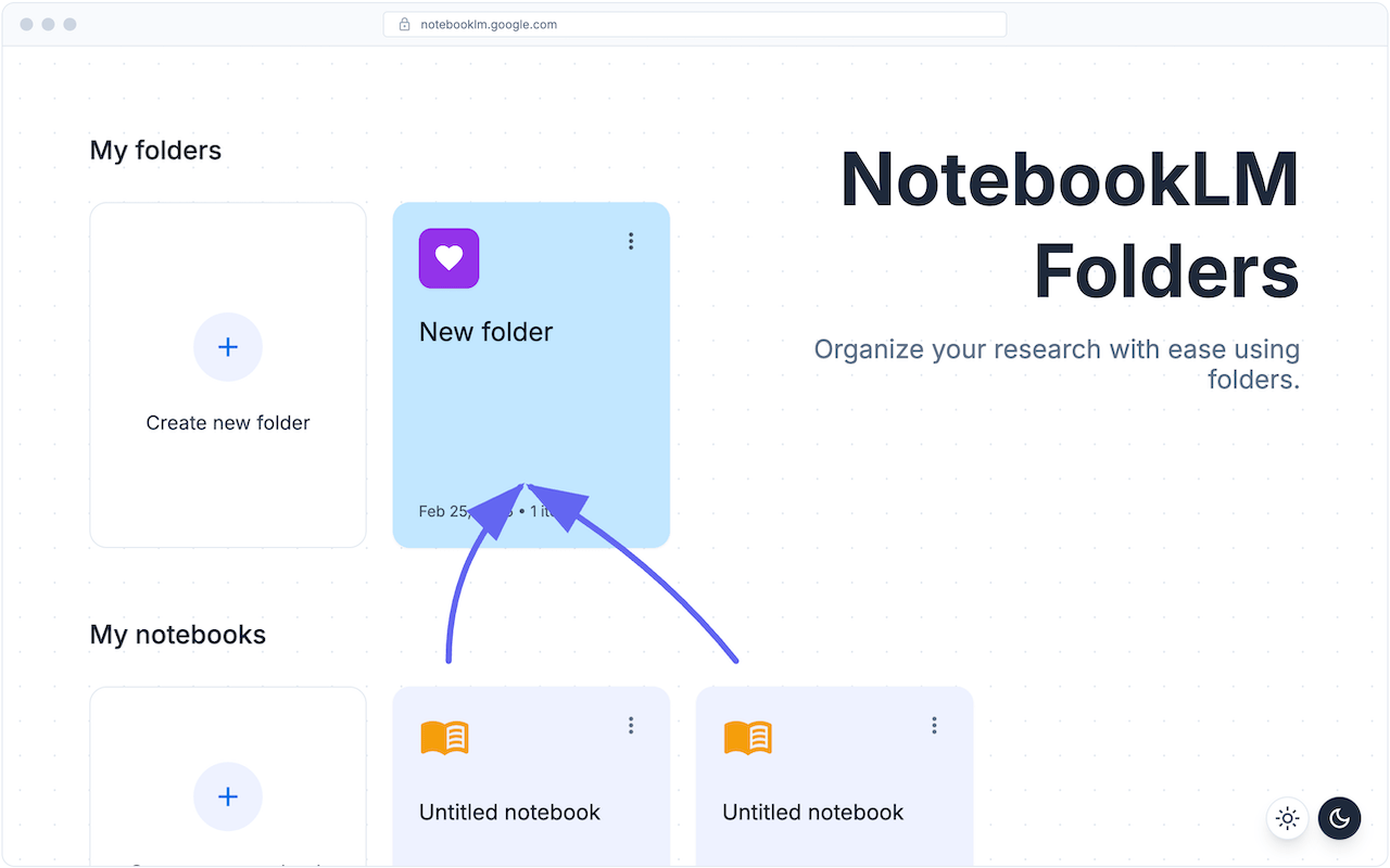 NotebookLM Folders - 截图 2