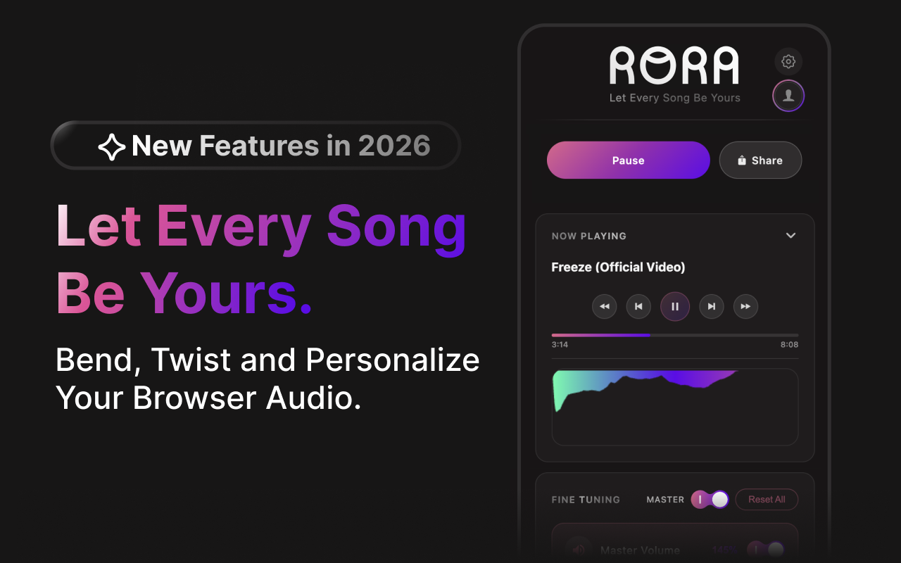 RORA - 音频过滤器、均衡器和增强器 - 截图 4