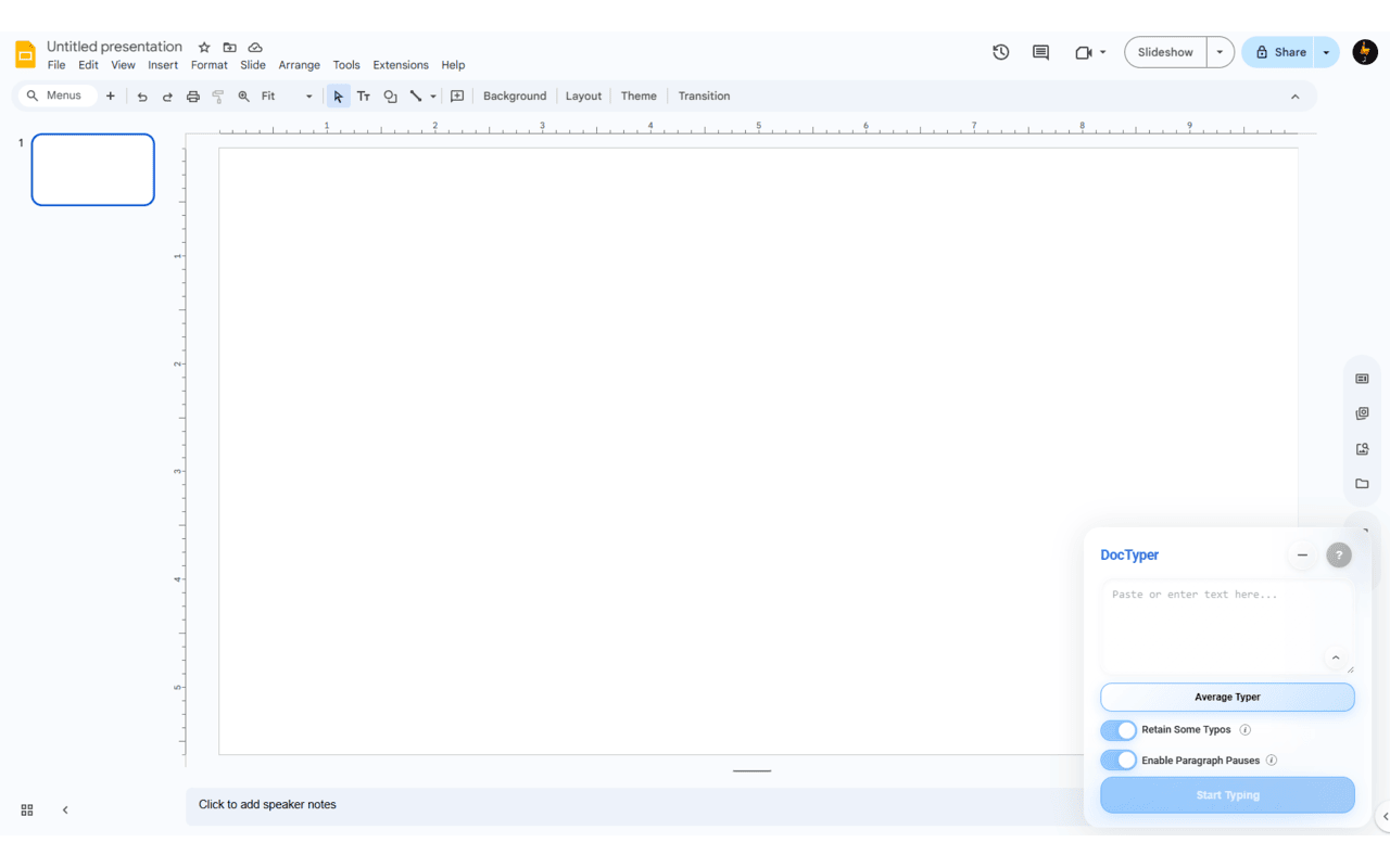 DocTyper: Most Advanced Human Typer for Google Docs & Slides - 截图 5