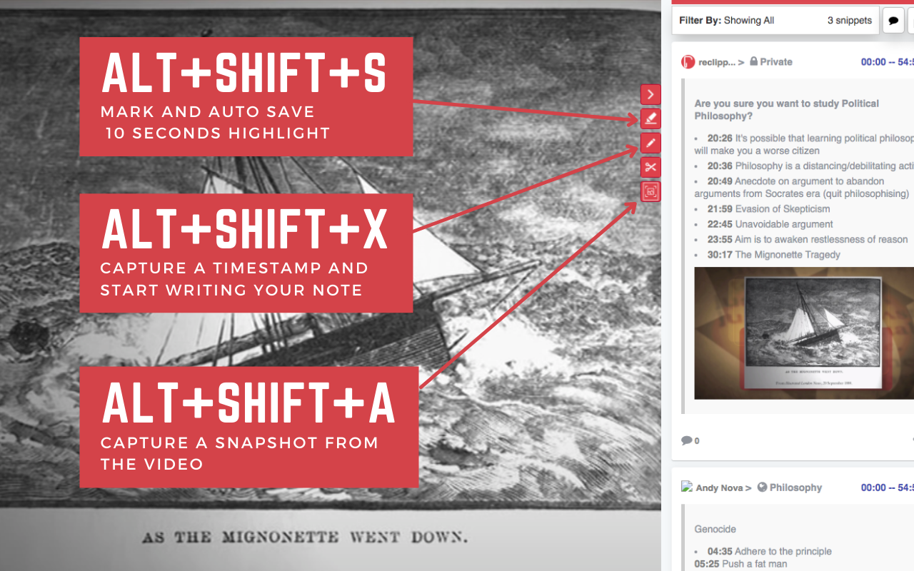 ReClipped: YouTube Notes & Screenshots - 截图 4