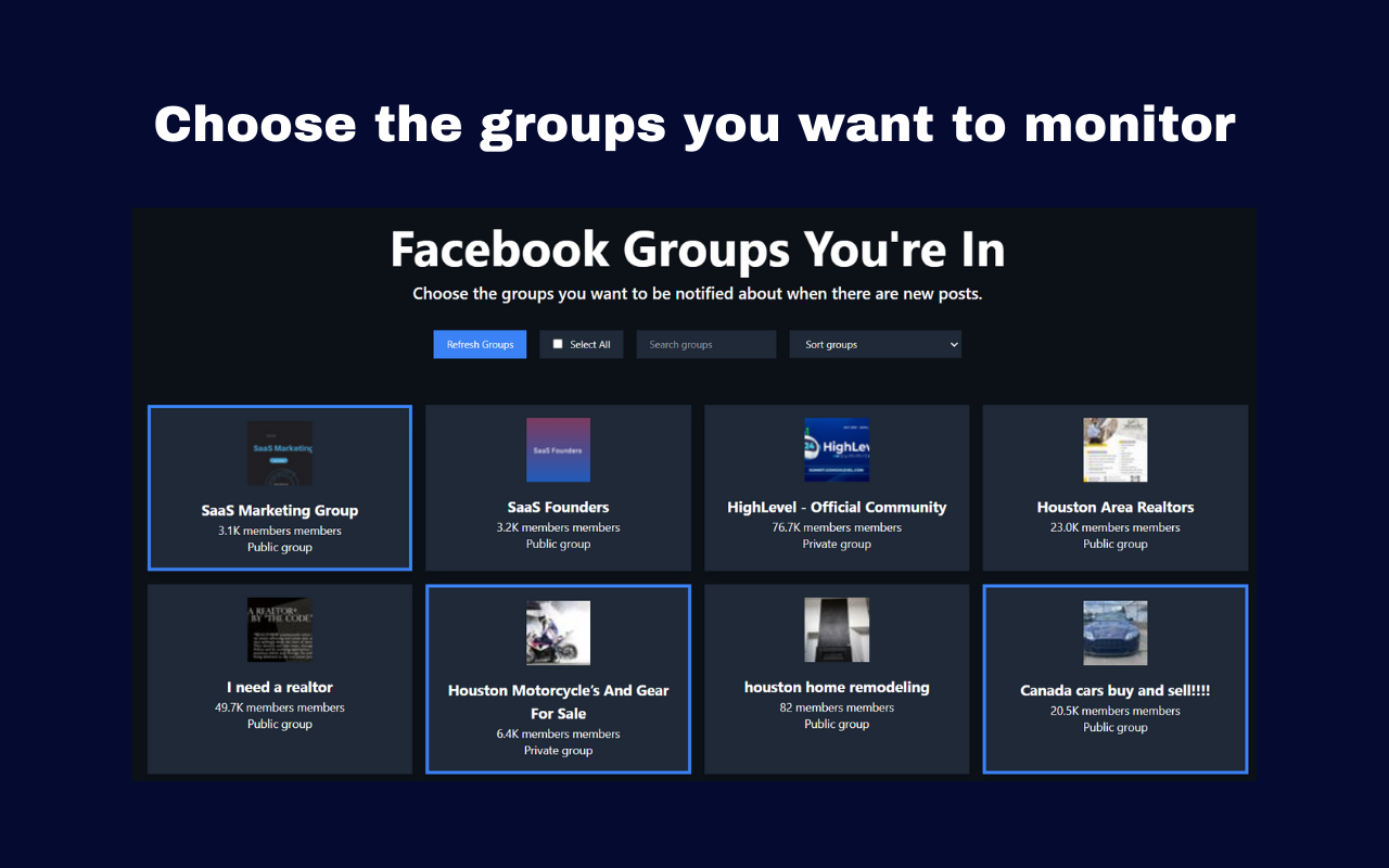 Groups Watcher - 截图 4