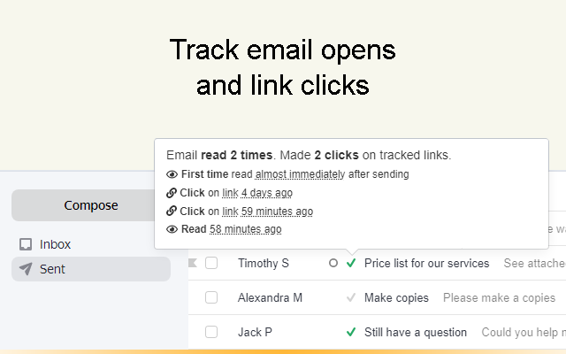 Email-трекинг для Яндекс.Почты - ТрексПекс - 截图 1