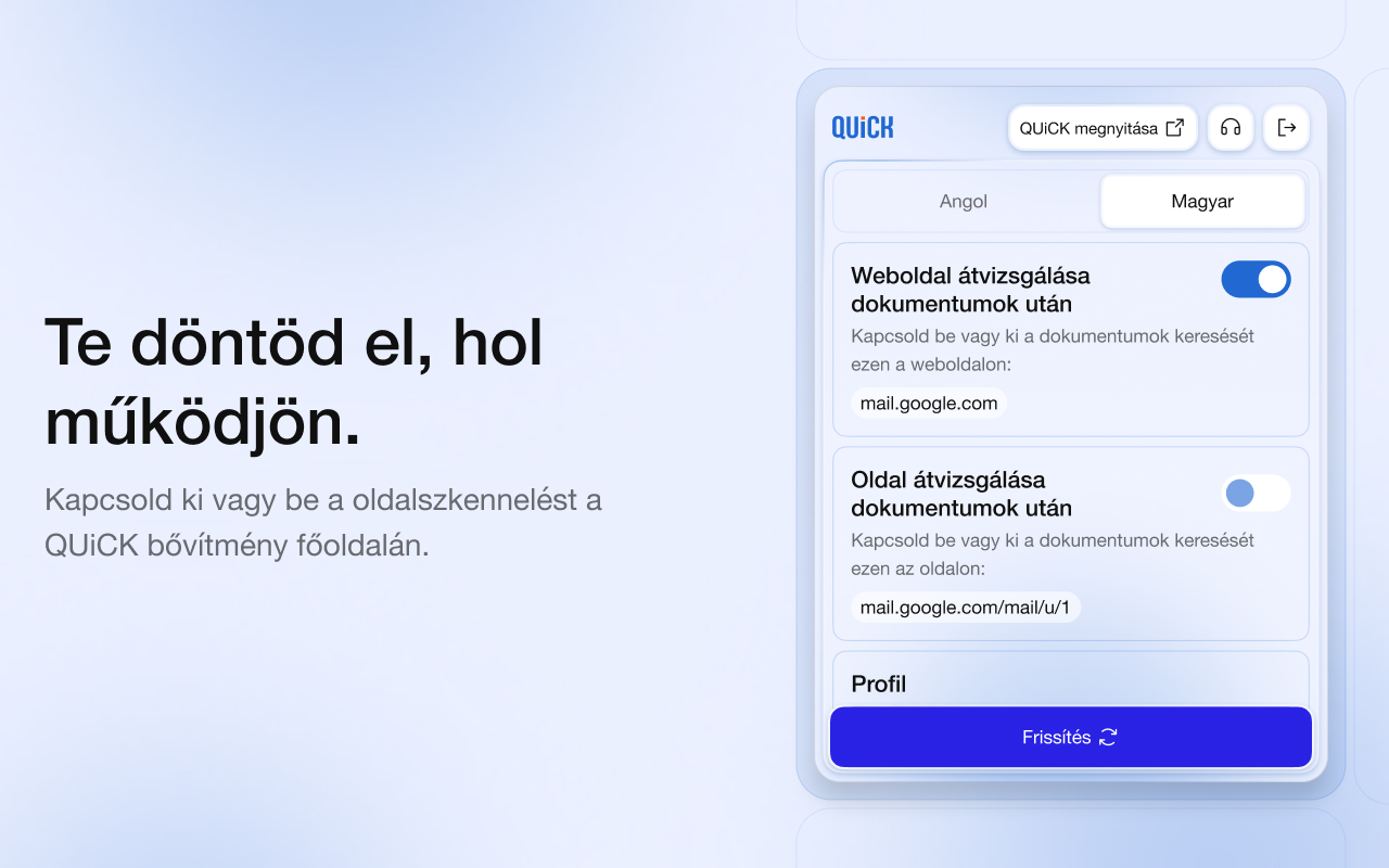 QUiCK: Böngésző bővítmény - 截图 4