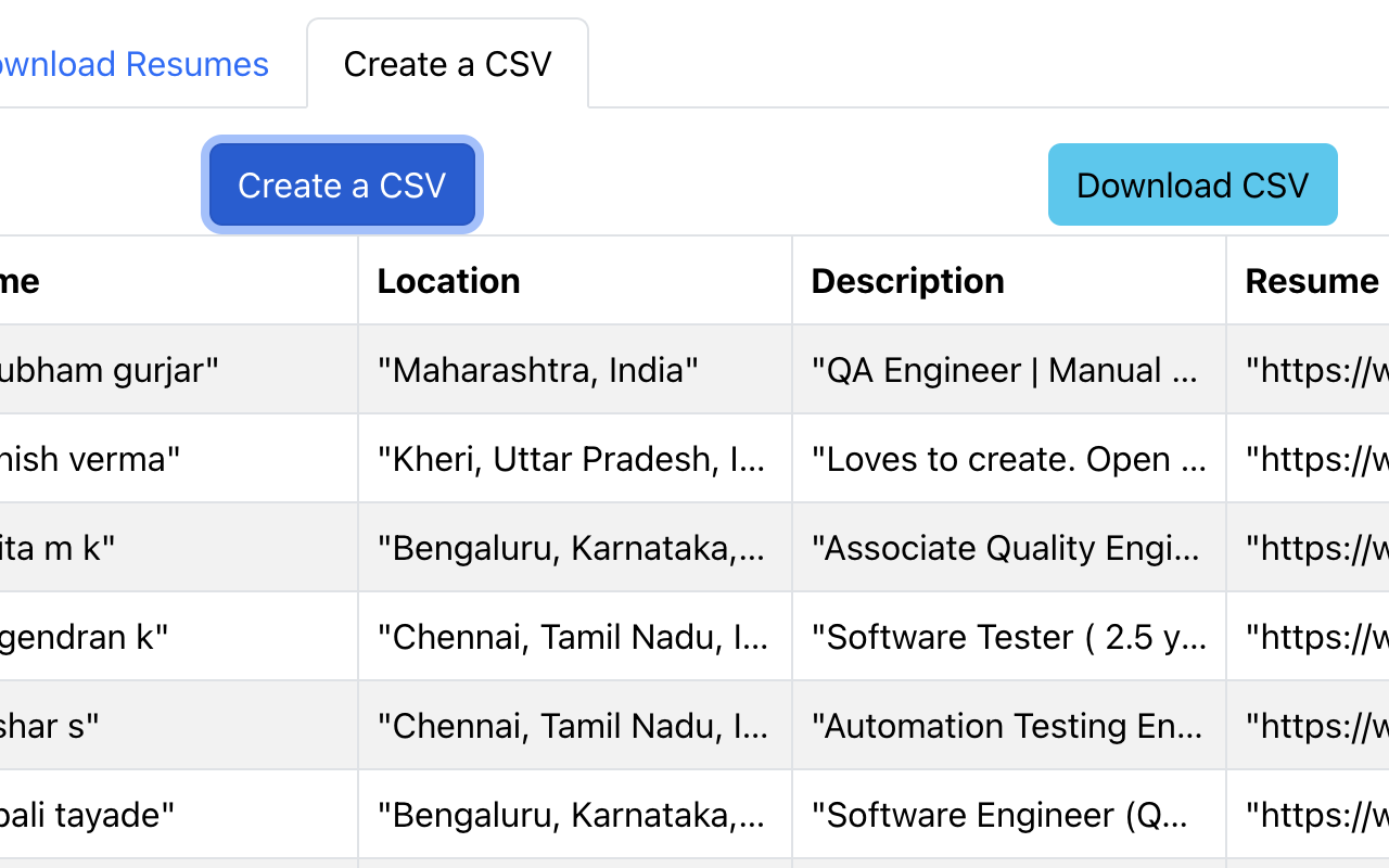 Resume Exporter for Recruiters - 截图 3
