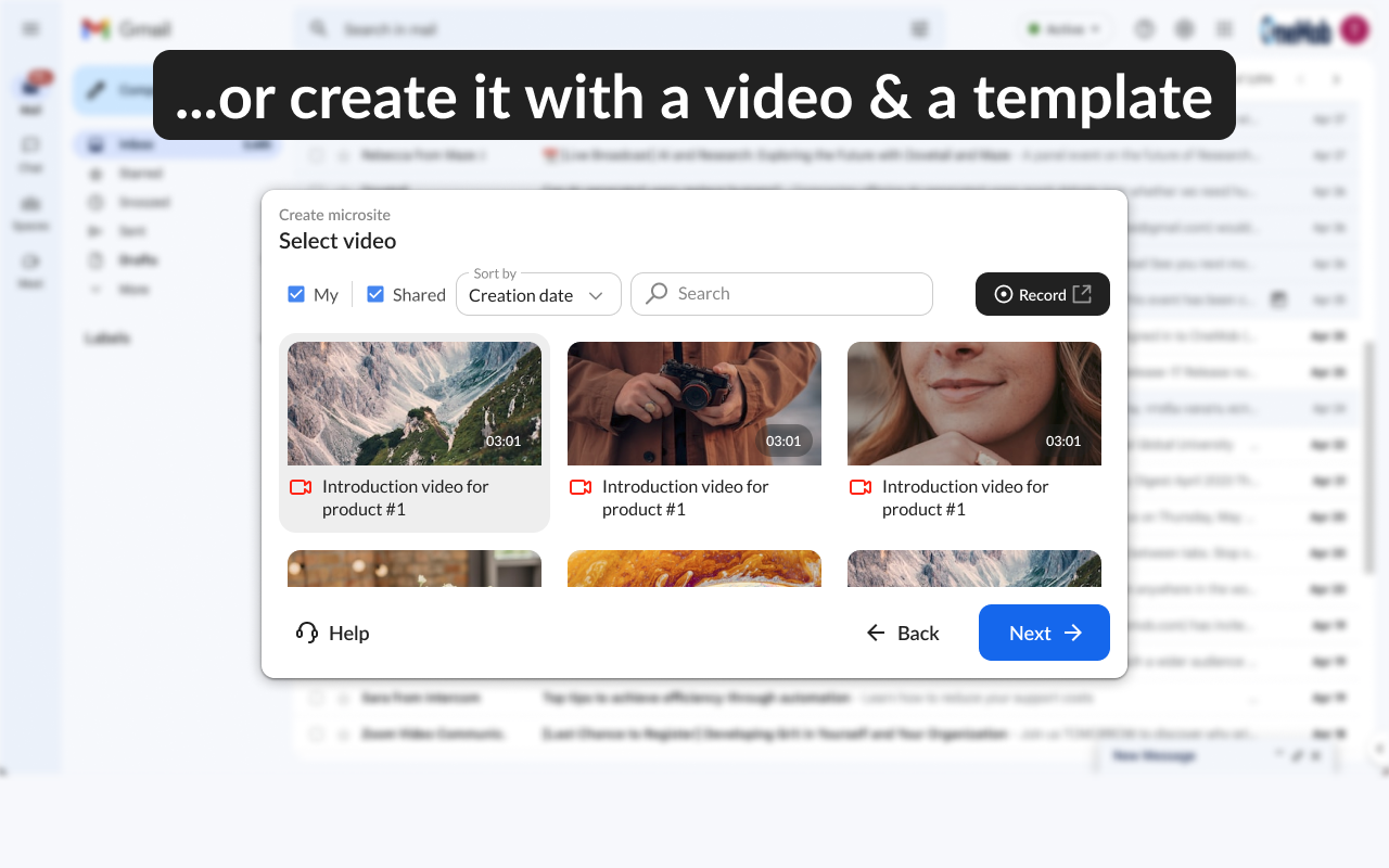 OneMob - More Engagement with Free Microsites - 截图 2
