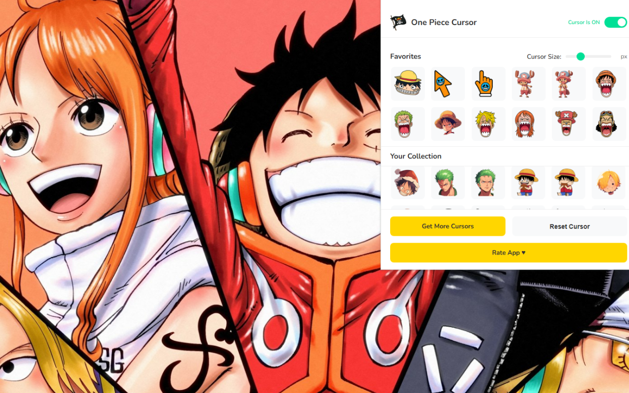 One Piece Cursor ★ Custom Cursor for Chrome™ - 截图 3