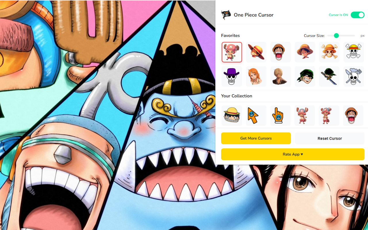 One Piece Cursor ★ Custom Cursor for Chrome™ - 截图 4