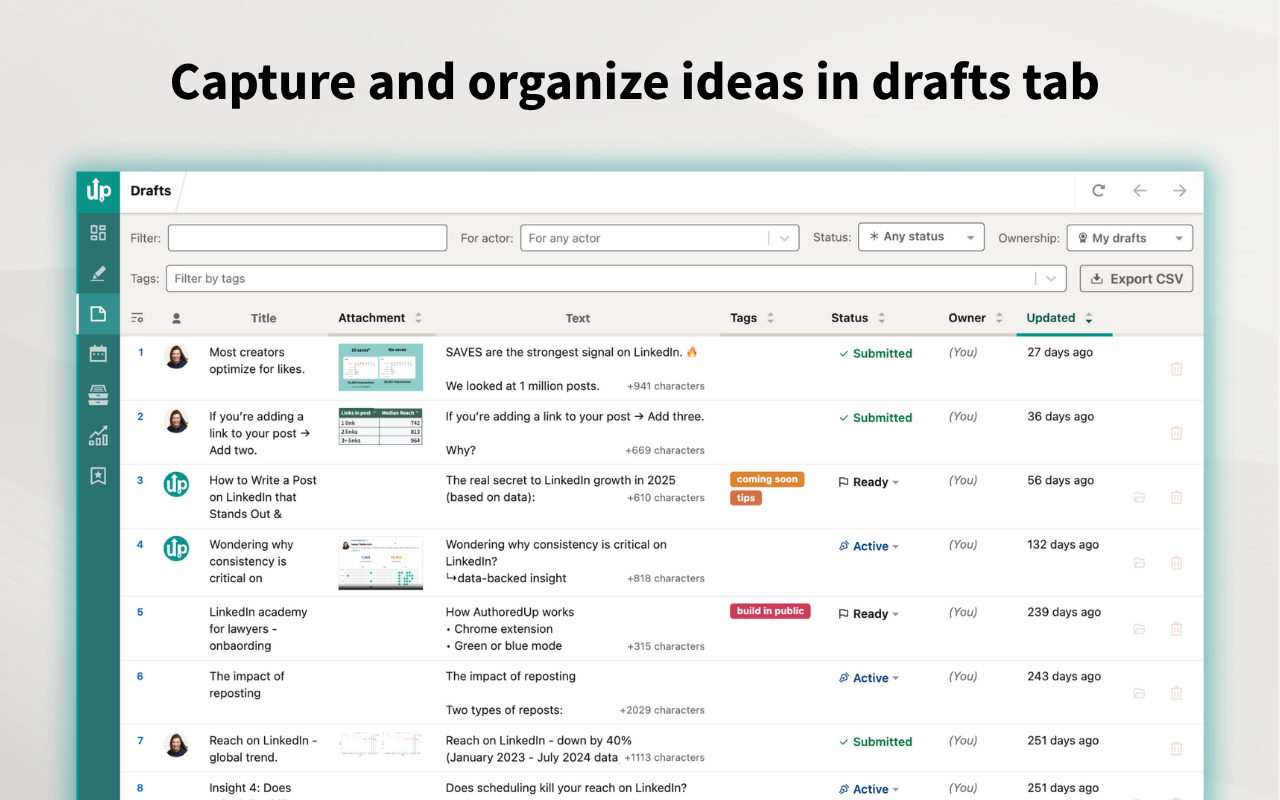 AuthoredUp – No. 1 LinkedIn ™ Content Tool - 截图 1
