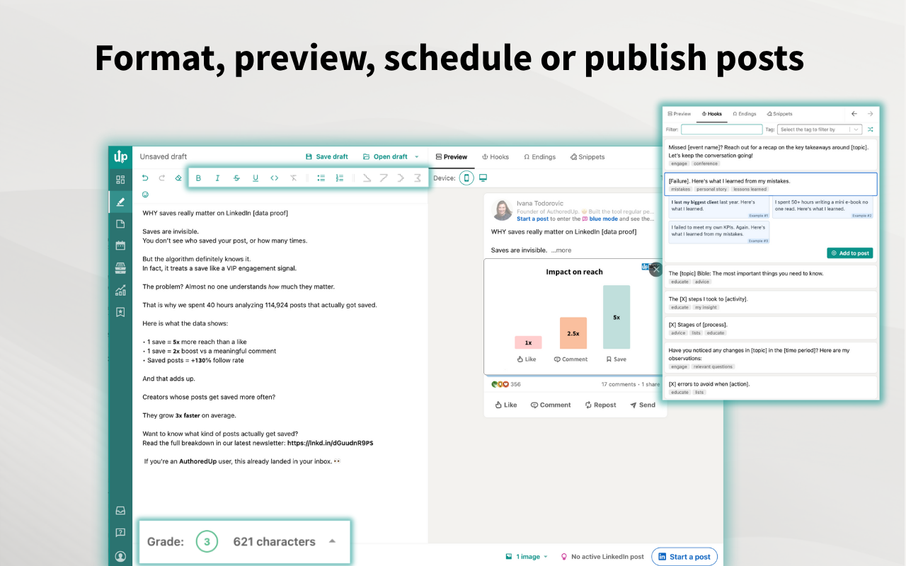 AuthoredUp – No. 1 LinkedIn ™ Content Tool - 截图 2