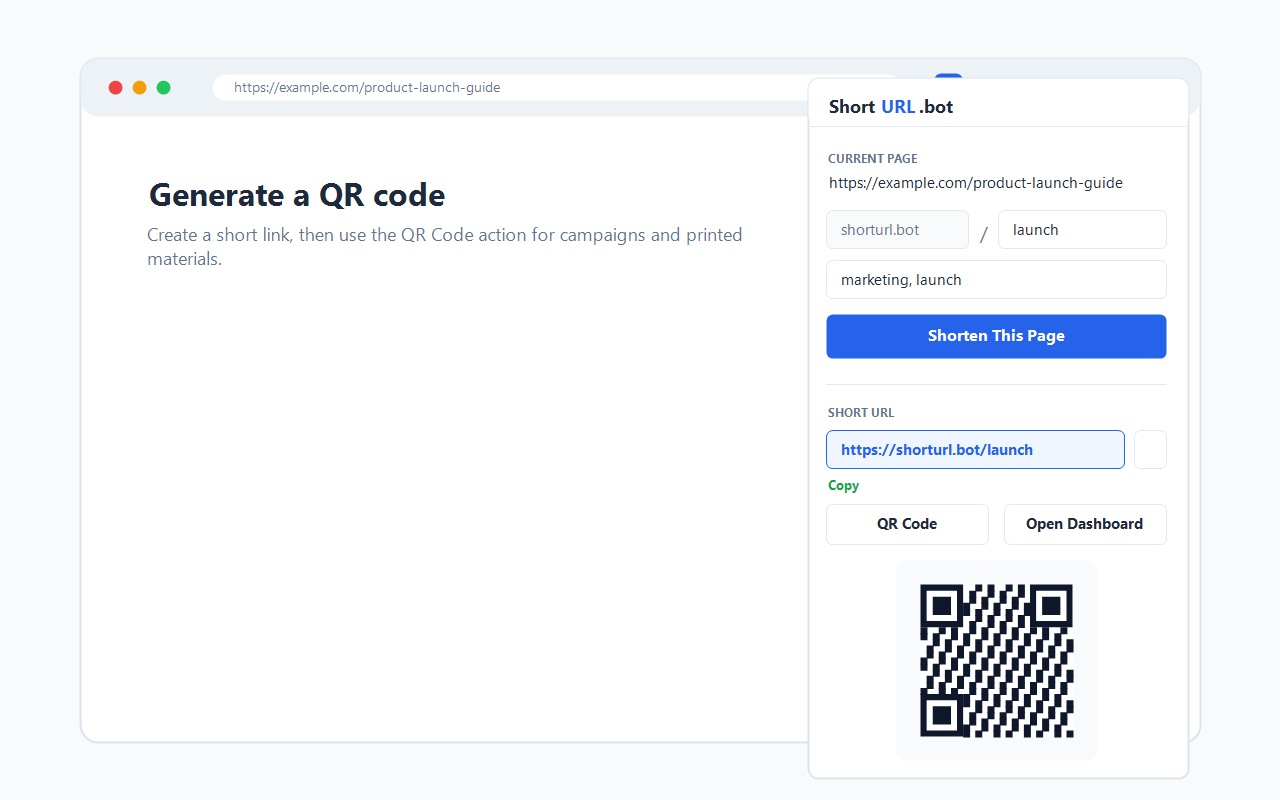 ShortURL.bot - Link Shortener & QR Codes - 截图 3