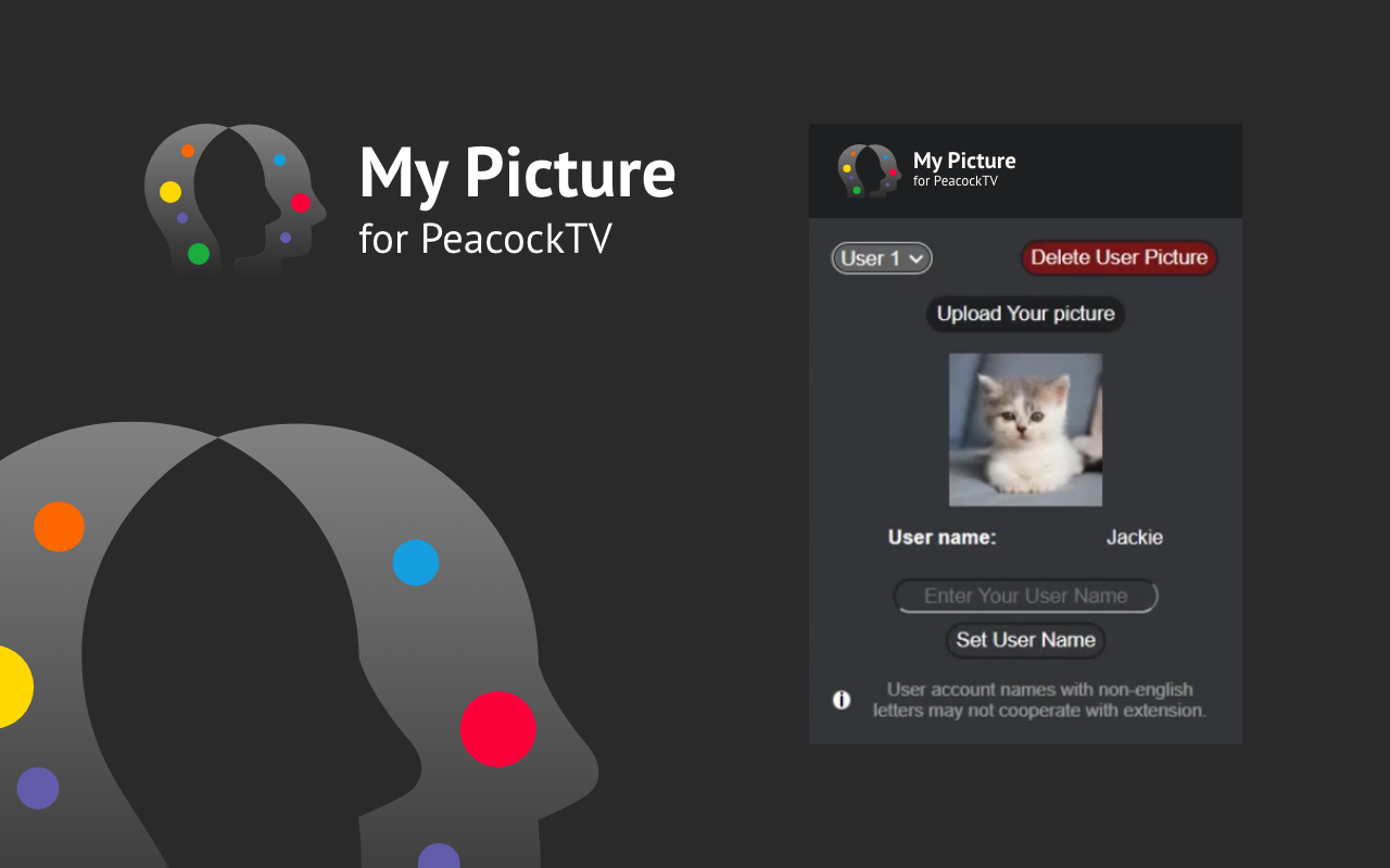 PeacockTV MyPicture: custom profile picture - 截图 1