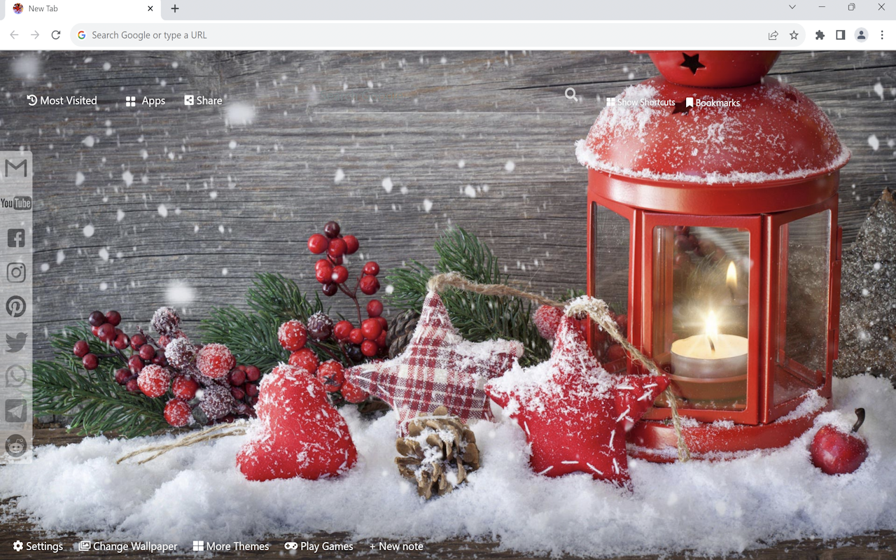 Christmas Wallpaper New Tab - 截图 2
