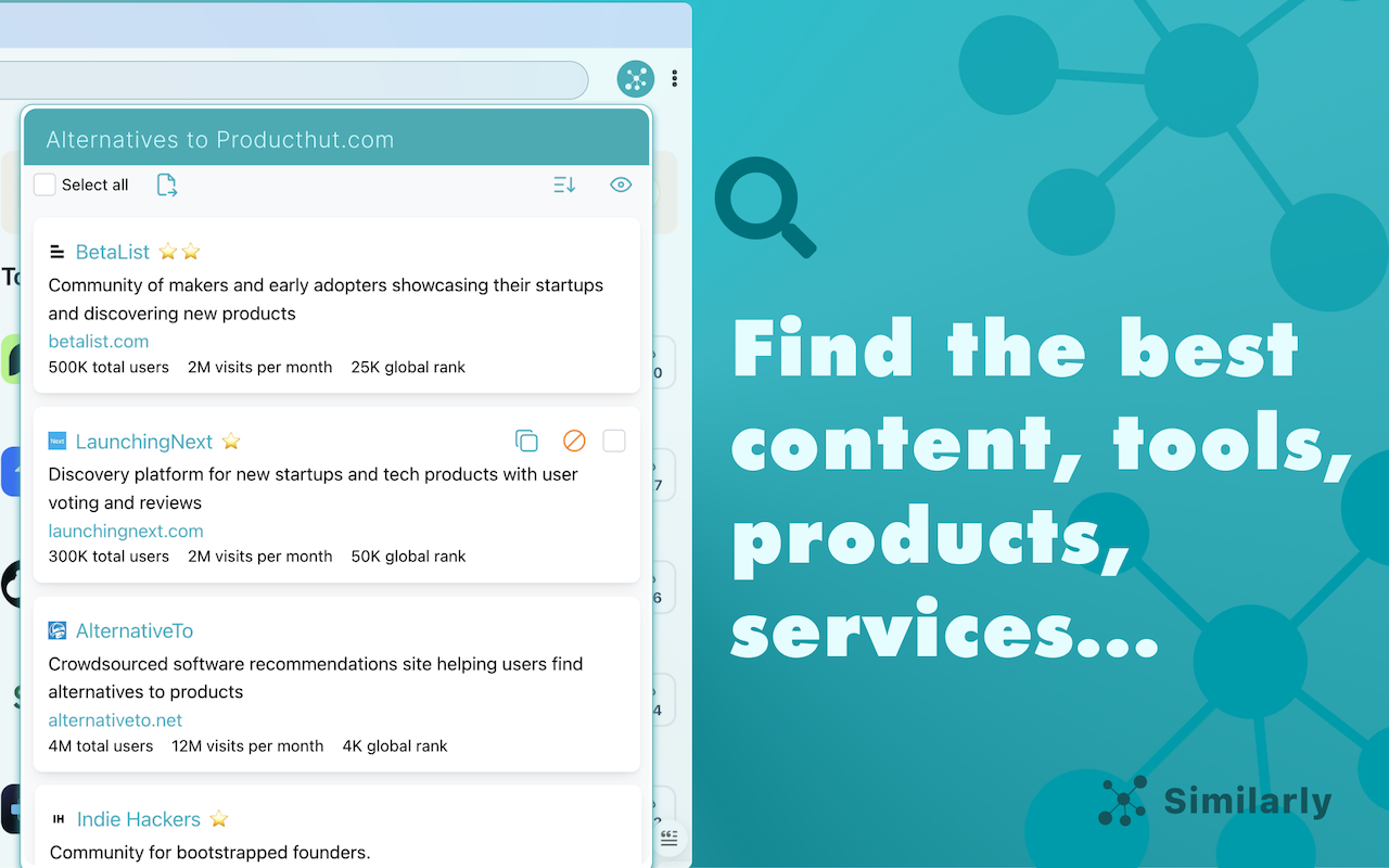 Similarly - similar websites & webpages - 截图 3
