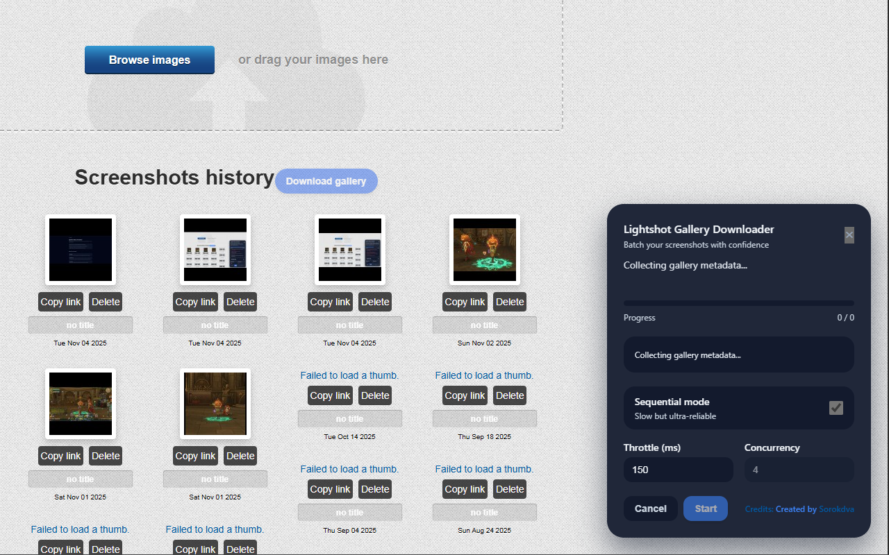 Lightshot Gallery Downloader - 截图 4