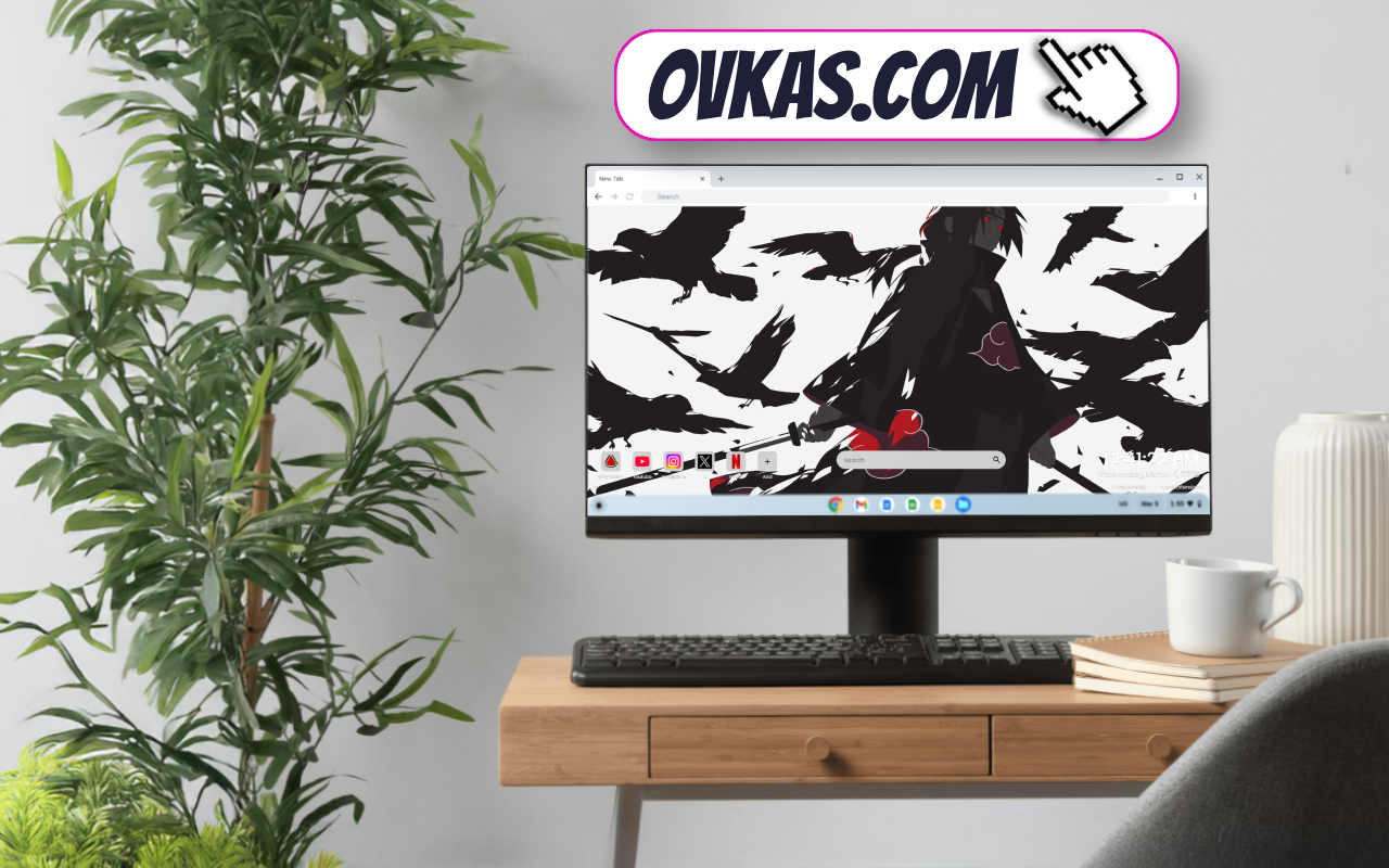 Naruto Itachi with Swords and Crows Live Wallpaper - 截图 2