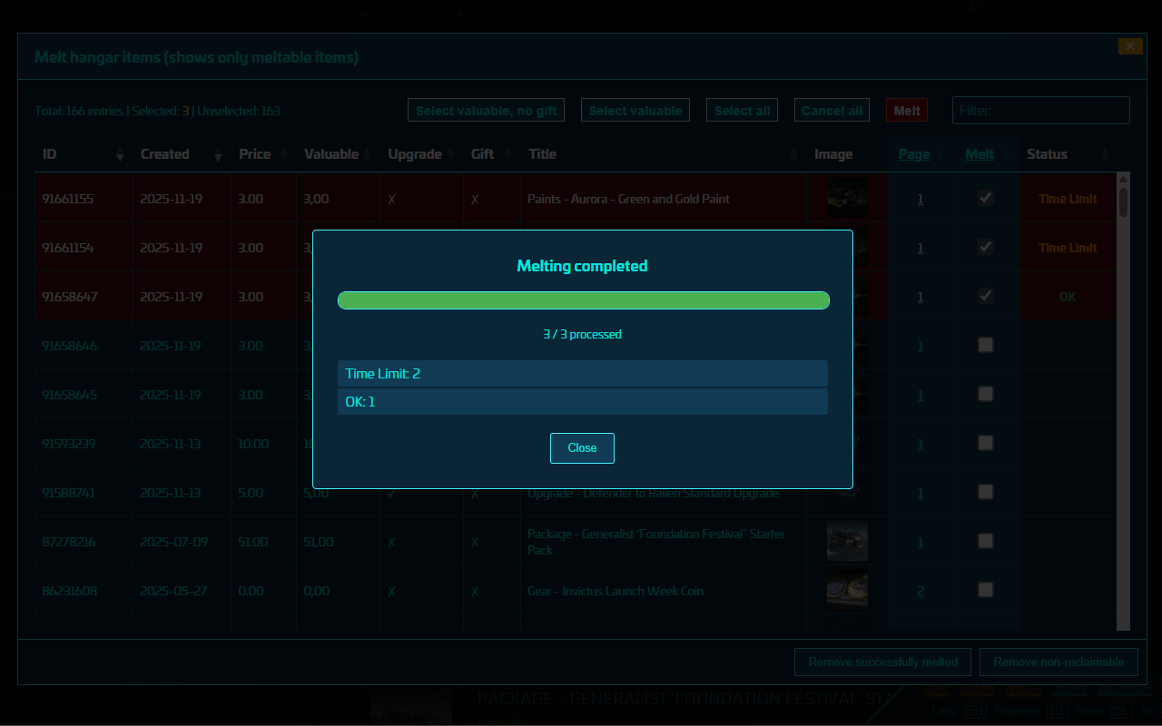 StarCitizen Hangar helper - 截图 1