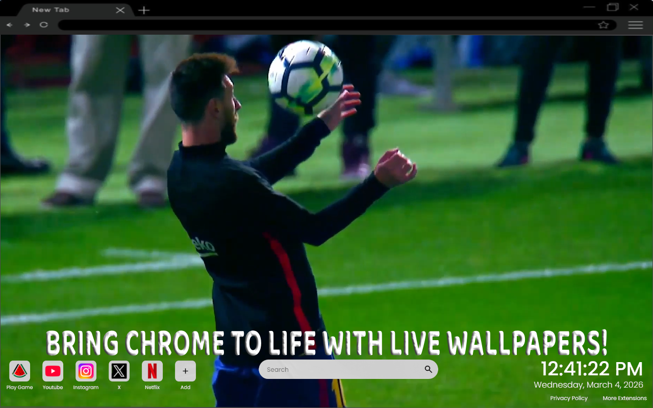 Lionel Messi Ball Control Live Wallpaper - 截图 2