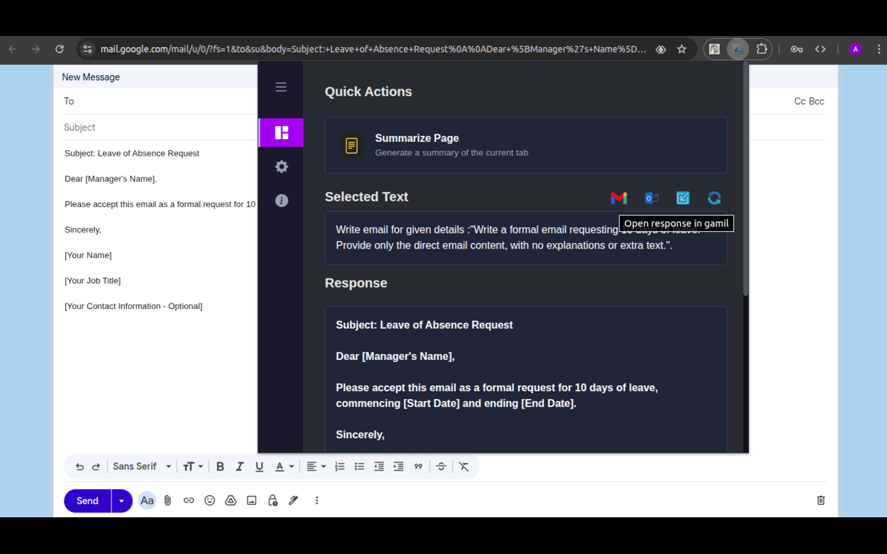 TextLLaMA - Your Personal Offline Grammar Fixer & Email Writer - 截图 5