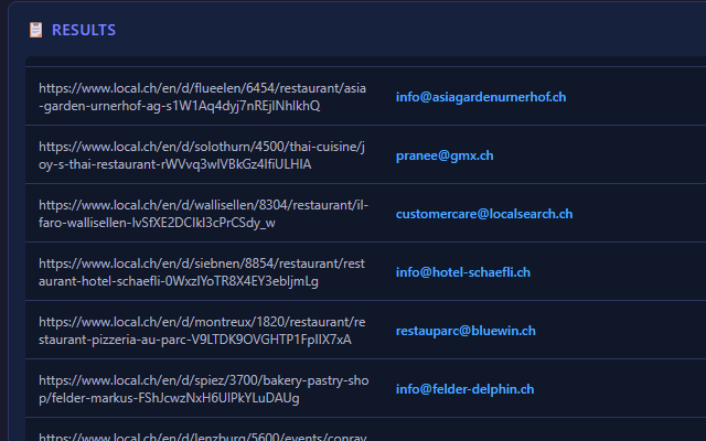 URLs Email Extractor PRO - 截图 3