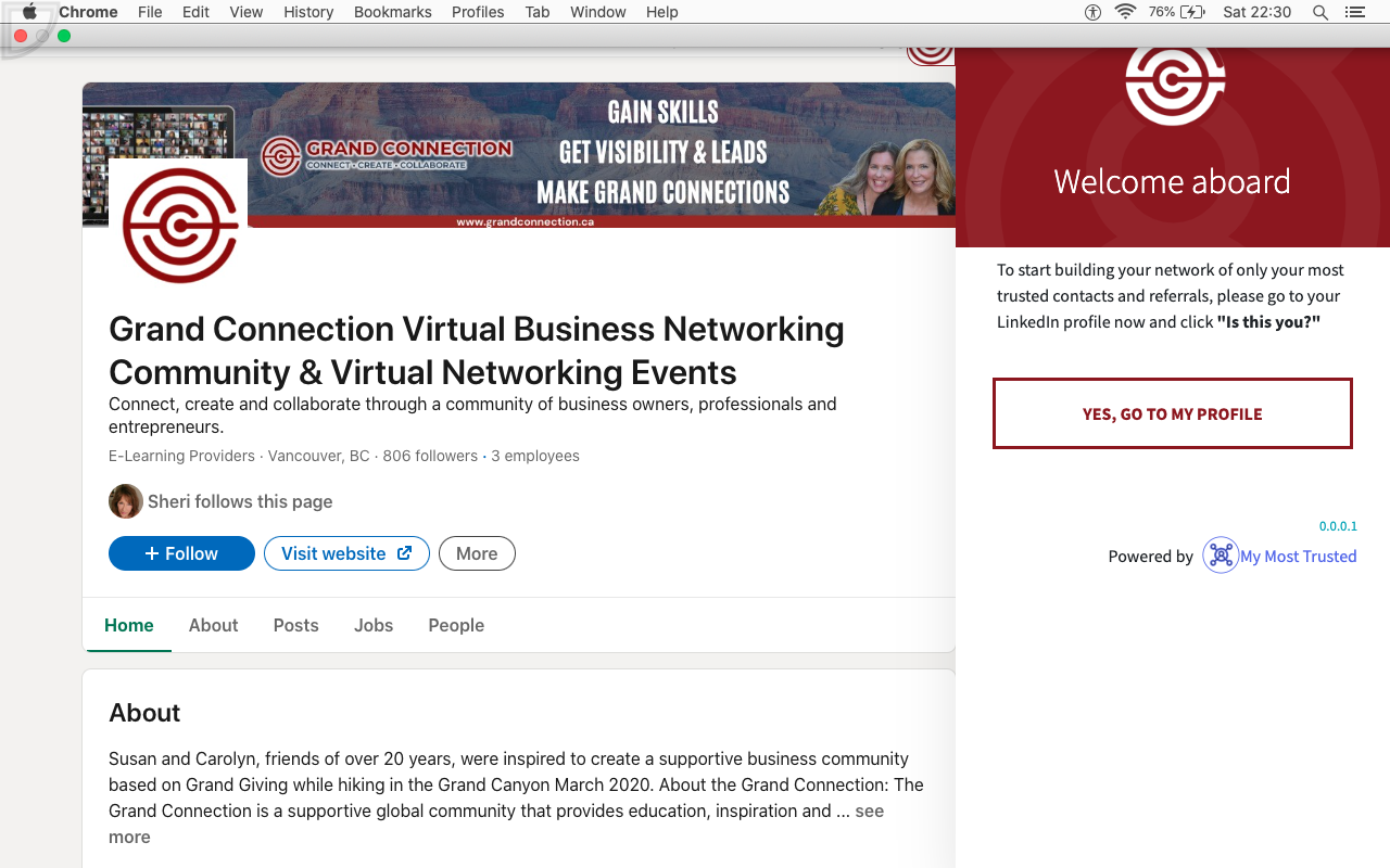 Grand Connection Networking Referral App - 截图 1