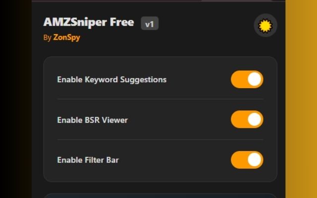 AMZSniper Free merch Amazon & kdp Quick View - 截图 2