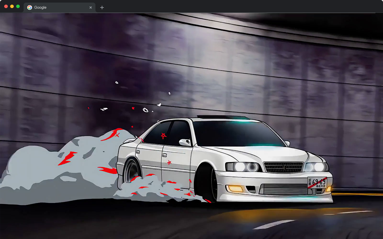 Anime Car Drift Live Wallpaper - JDM Racing New Tab Wallpaper - 截图 1