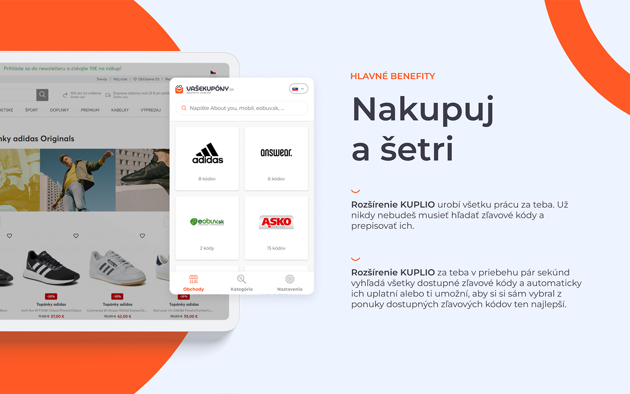 Rozšírenie KUPLIO - vyhľadávač zliav - 截图 1