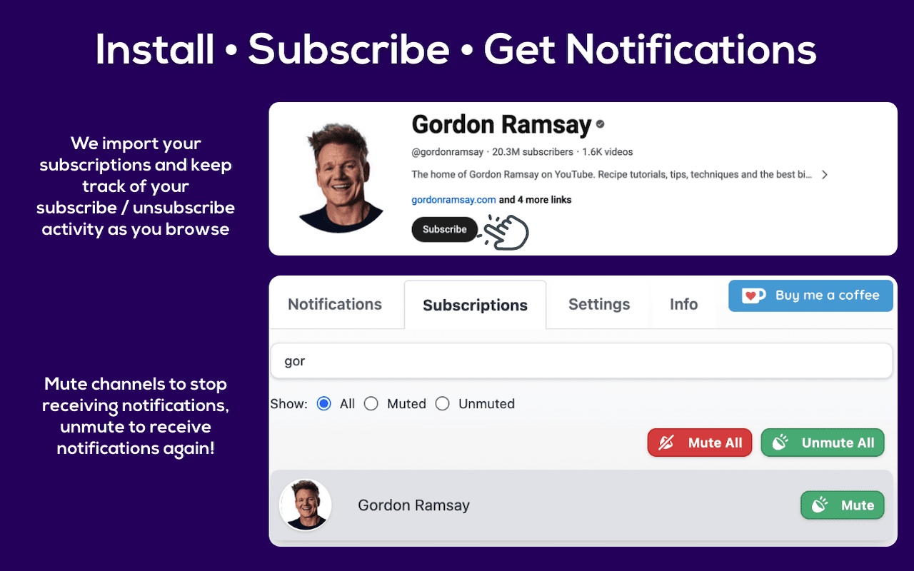 Notifications for YouTube - 截图 1