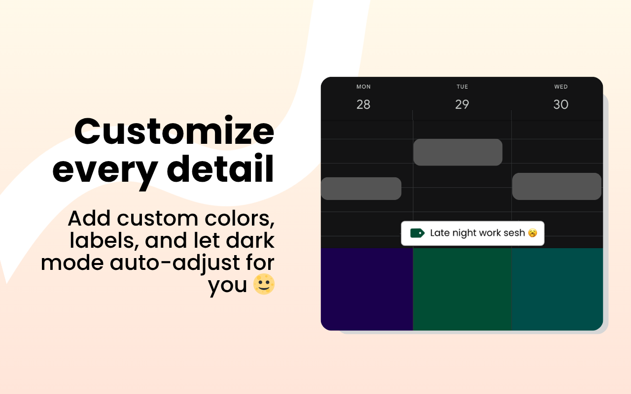 Shade Calendar – Time Blocking for Google Calendar - 截图 2