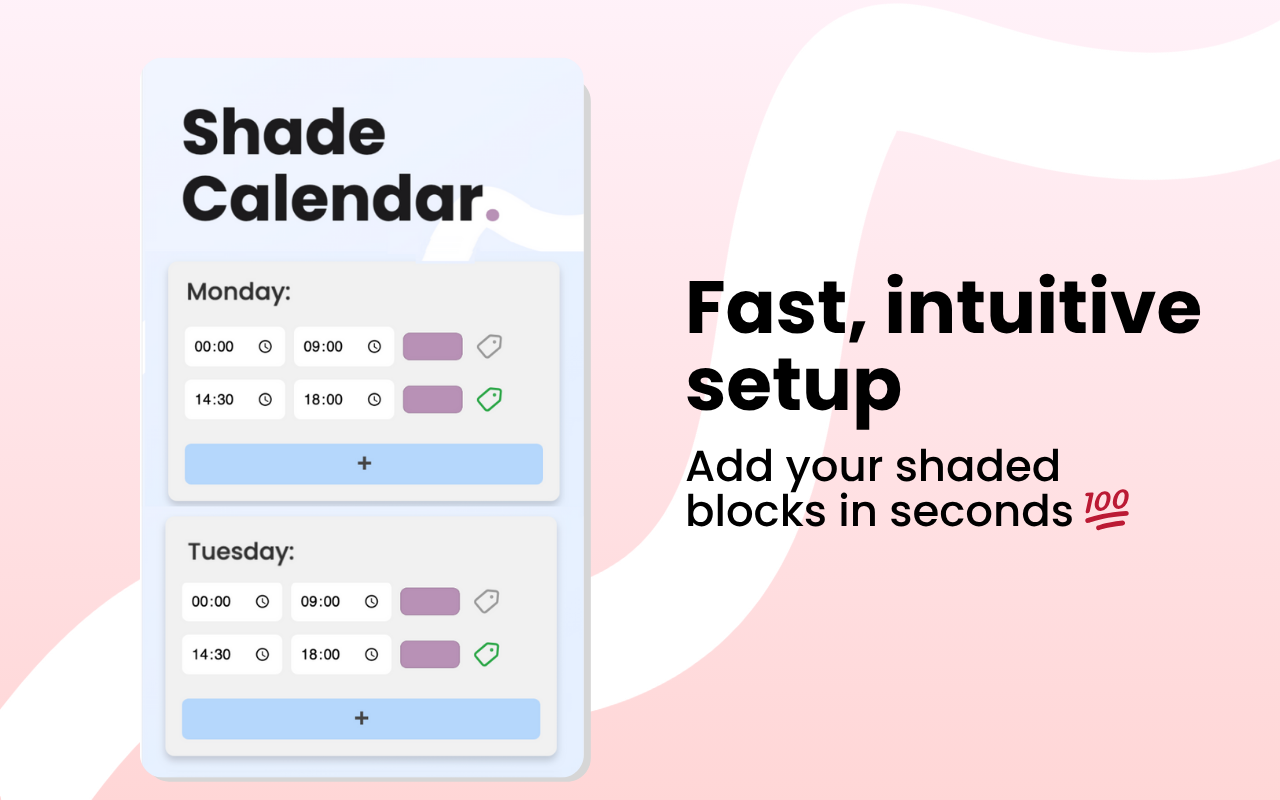 Shade Calendar – Time Blocking for Google Calendar - 截图 4