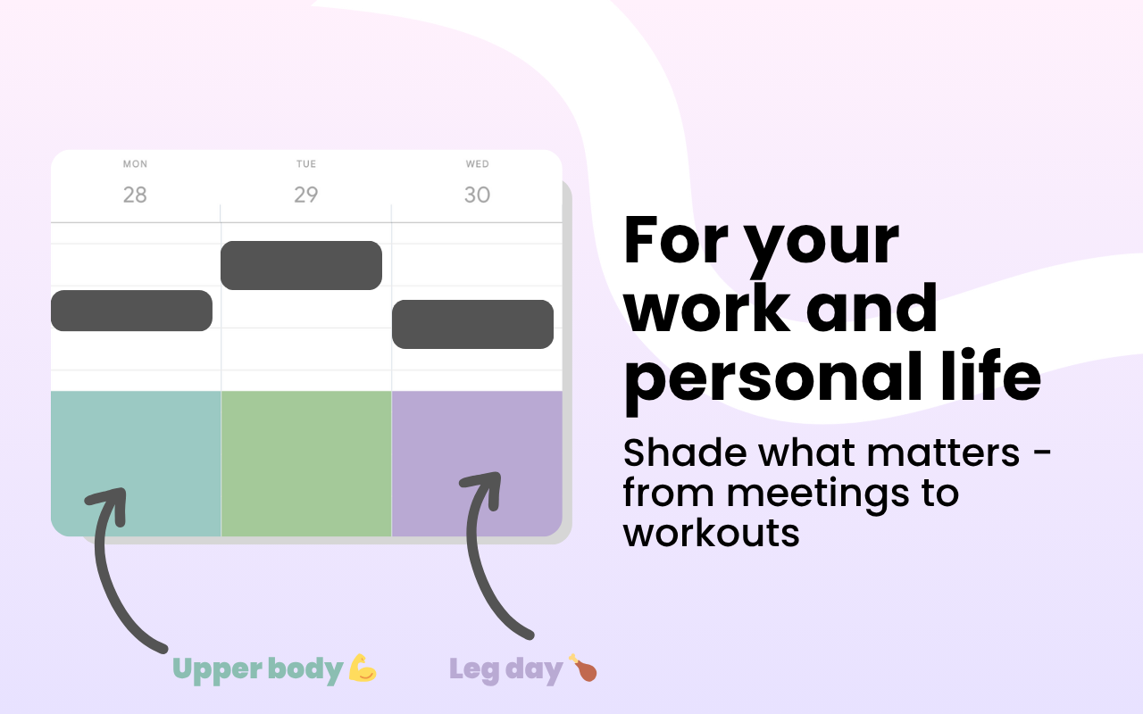 Shade Calendar – Time Blocking for Google Calendar - 截图 5