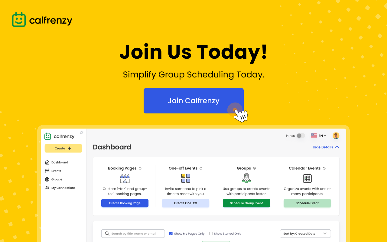 Calfrenzy - Free Online Appointment Scheduling Software - 截图 1