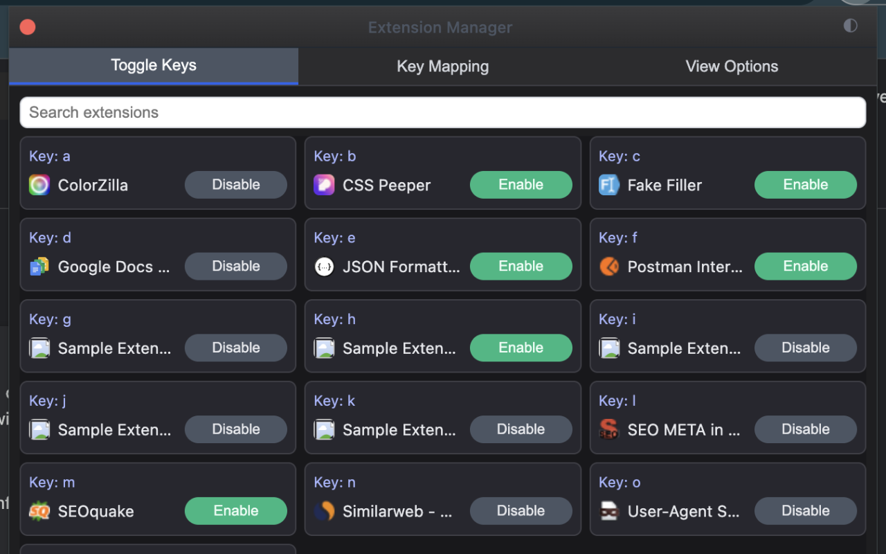 Extension Manager - 截图 1