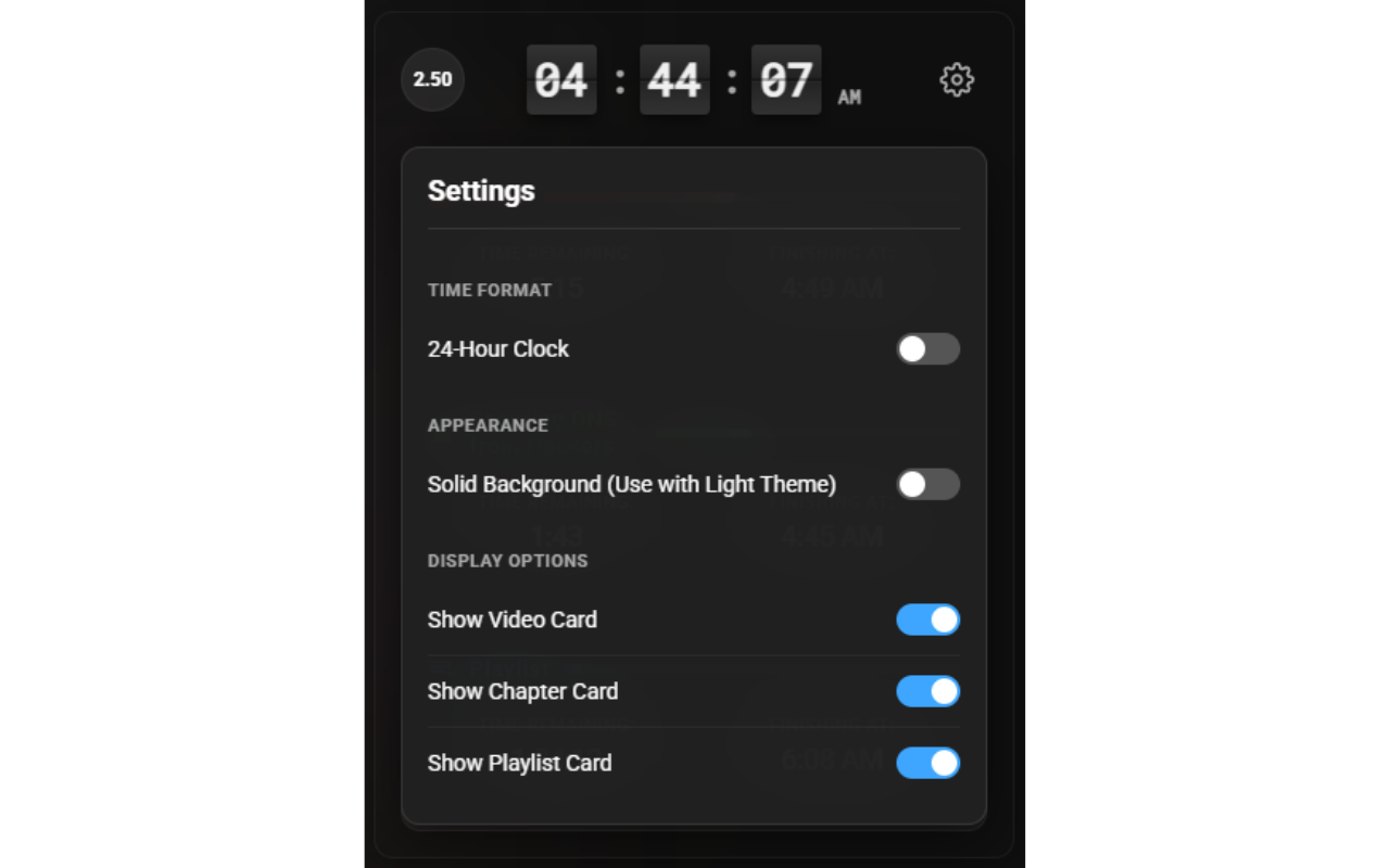 Chrono: YouTube Speed Control & Time Tracker - 截图 3
