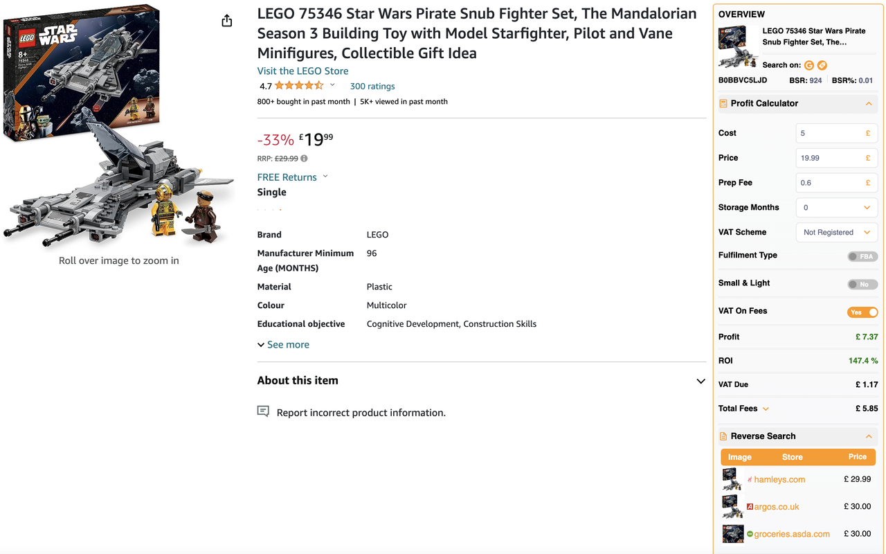 Arbitrage Hero - Amazon FBA Sourcing Tool - 截图 1