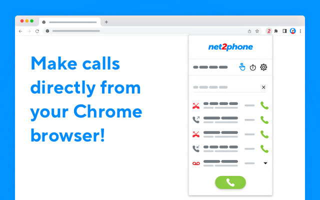 net2phone for Chrome - 截图 2