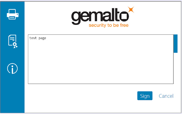 Gemalto Web Signer for Lloyds Banking Group - 截图 1