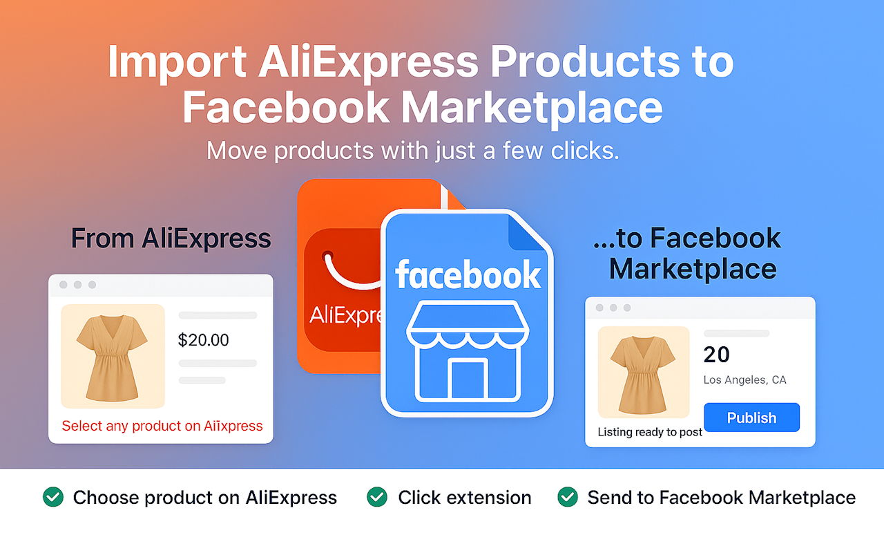 Import Aliexpress product to Facebook - 截图 3