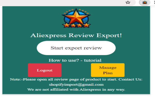 Aliexpress Review Export - 截图 1