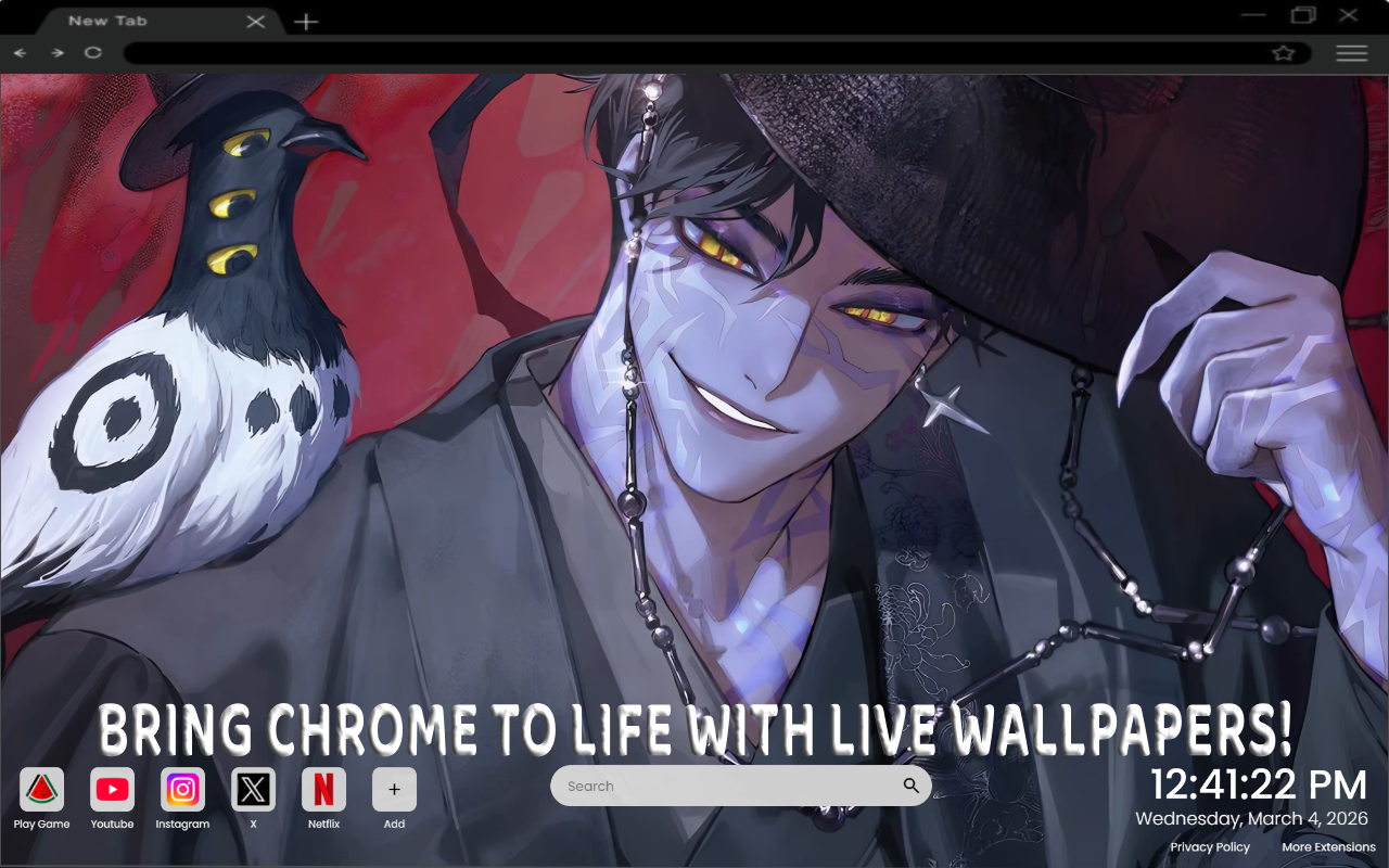 Jinu - KPop Demon Hunters Live Wallpaper - 截图 2