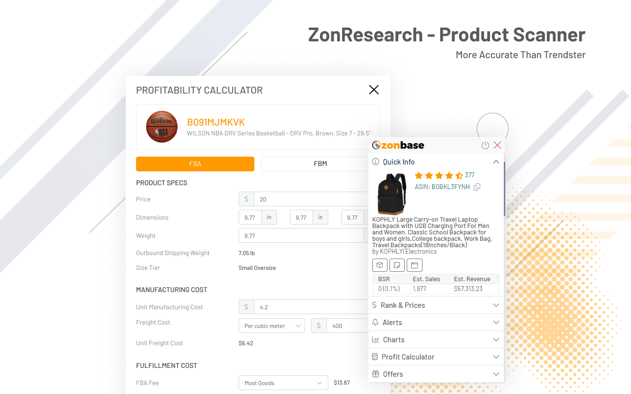 ZonResearch - Product Scanner - 截图 3