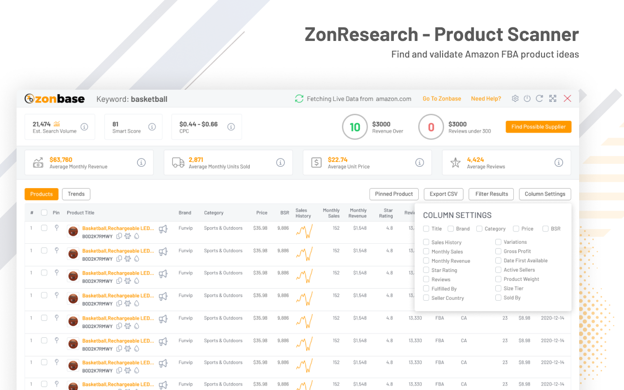 ZonResearch - Product Scanner - 截图 4