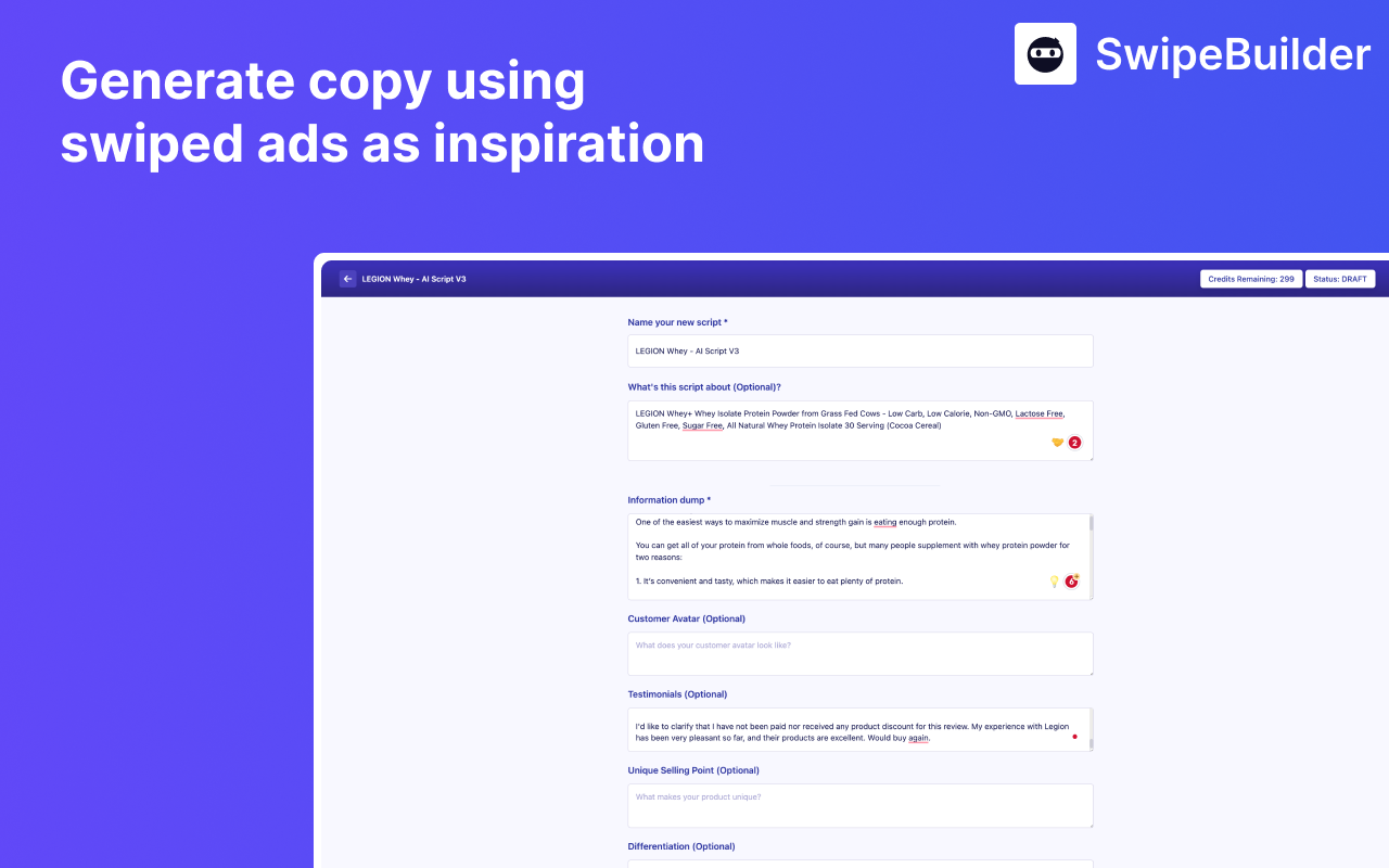 Swipebuilder - Ads Swipe Extension - 截图 3