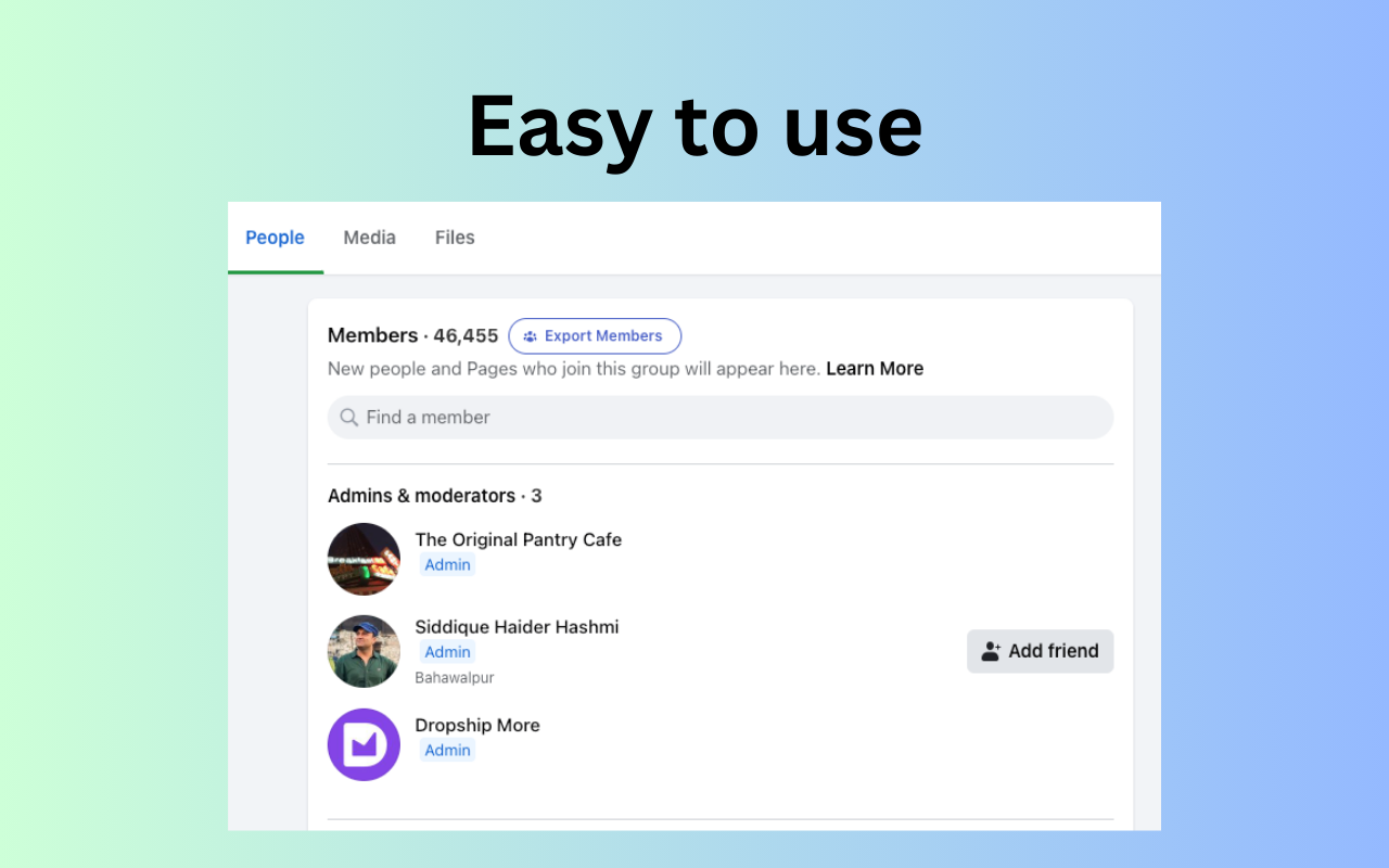 Group Scraper for FB - 截图 5