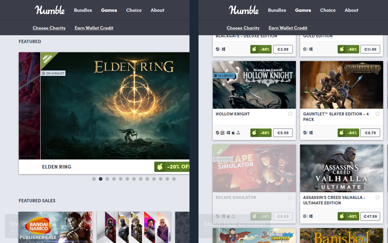 Steam tags for Humble Bundle - 截图 5