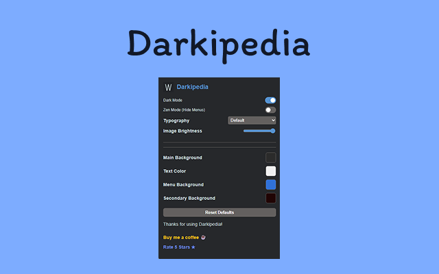 Darkipedia Dark Mode for Wikipedia - 截图 3