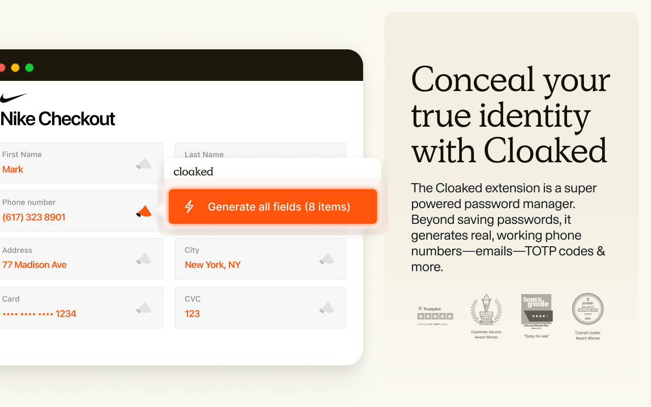 Cloaked - Privacy & Password Manager - 截图 3