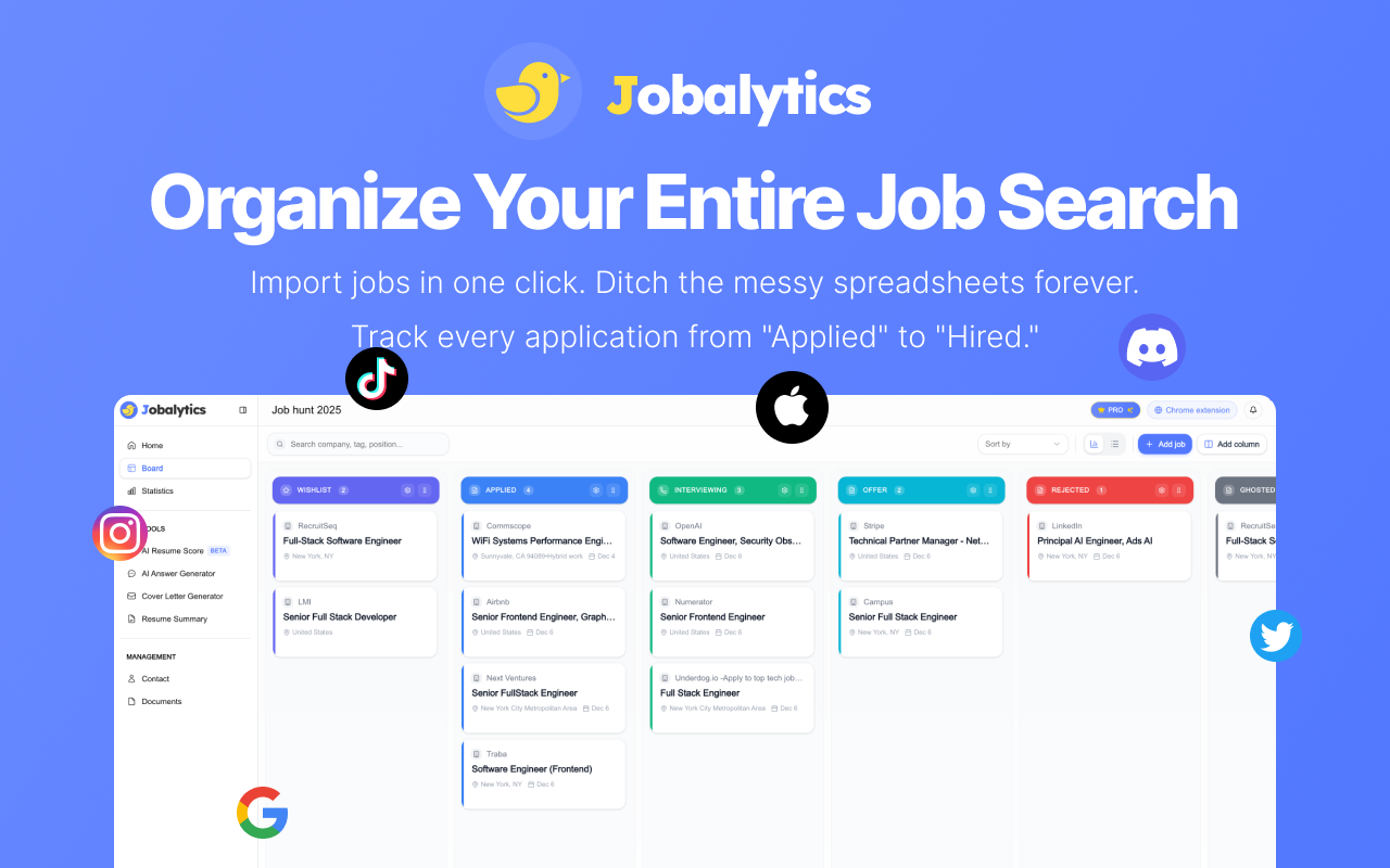 Jobalytics - ATS Resume Checker & Job Tracker - 截图 5